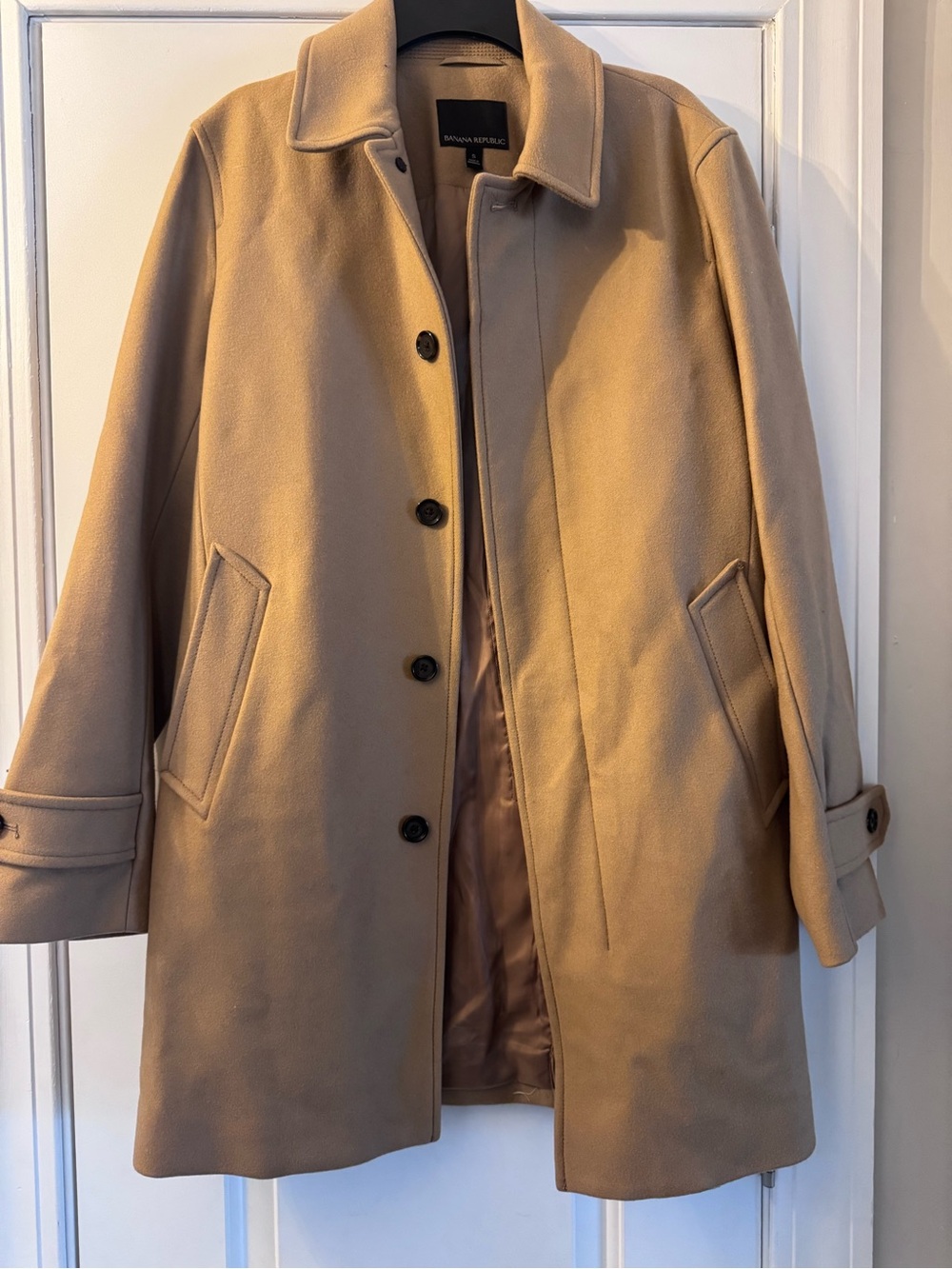 Banana Republic Men's Camel Pea Coat
